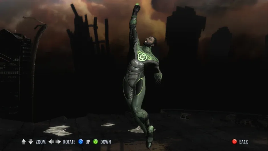 Screenshot 1 from Injustice: Gods Among Us - Compat Pack 5: John Stewart Green Lantern Skin