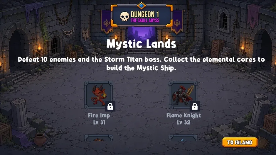 Кадър от Island Idle RPG: Build and Conquer