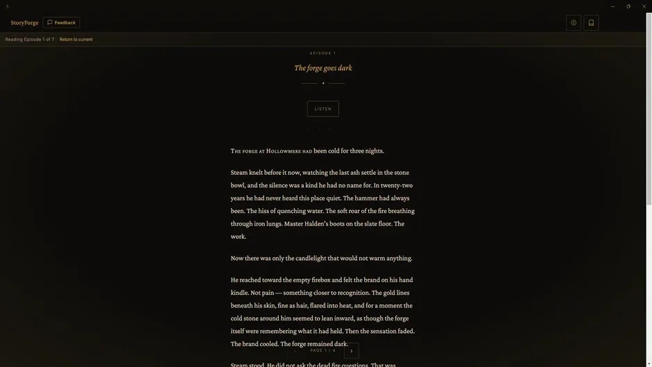 Кадър от StoryForge