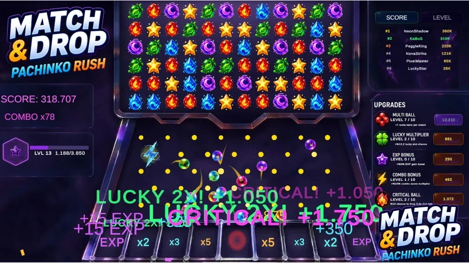 Кадър от Match & Drop: Pachinko Rush