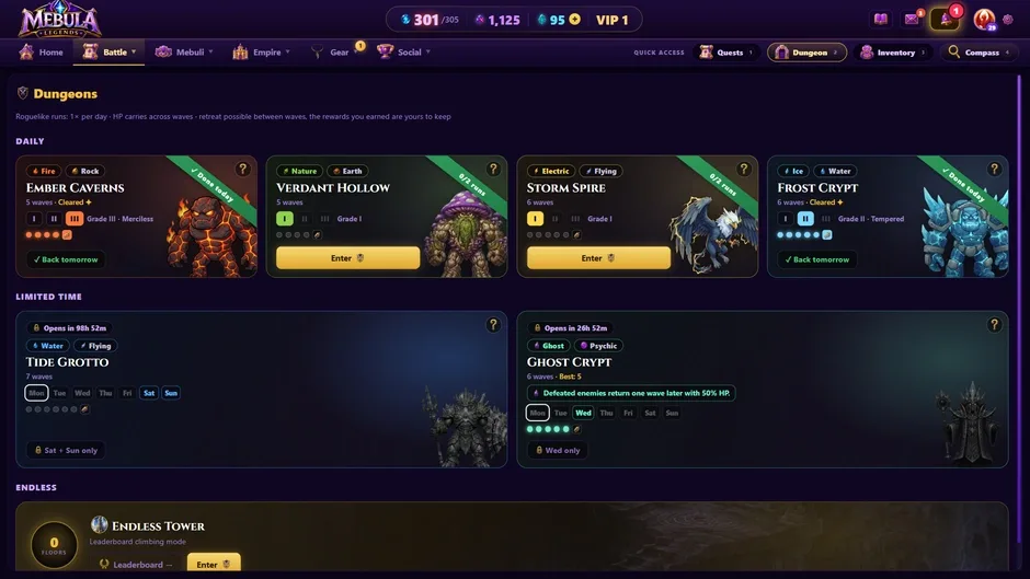 Кадър от Mebula Legends
