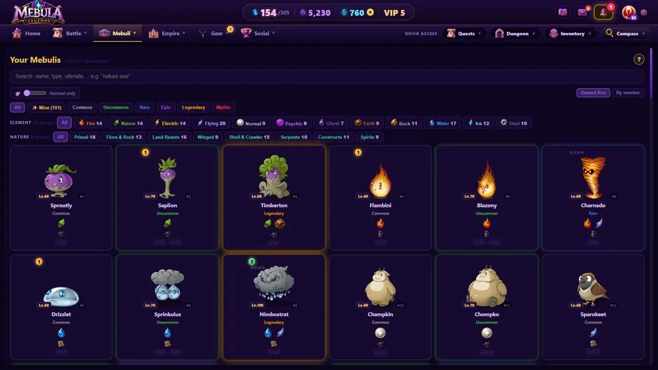 Кадър от Mebula Legends