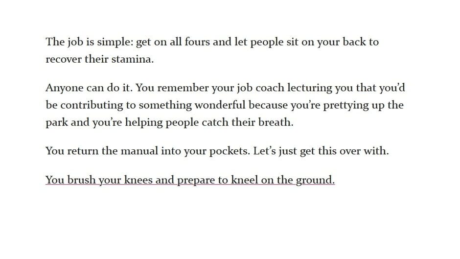 The Human Bench screenshot 3