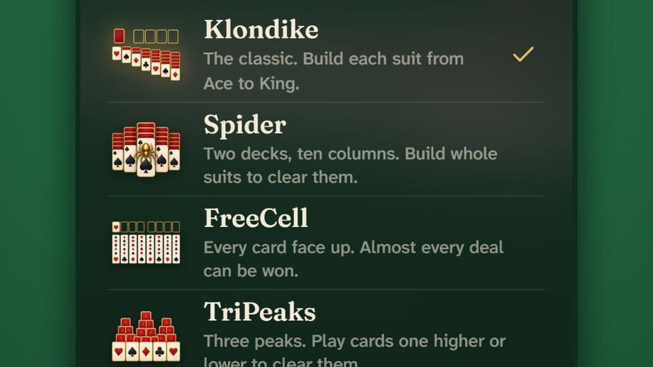WB Solitaire screenshot 2