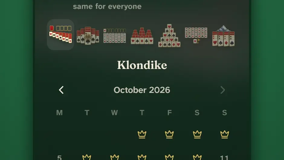 Кадър от WB Solitaire
