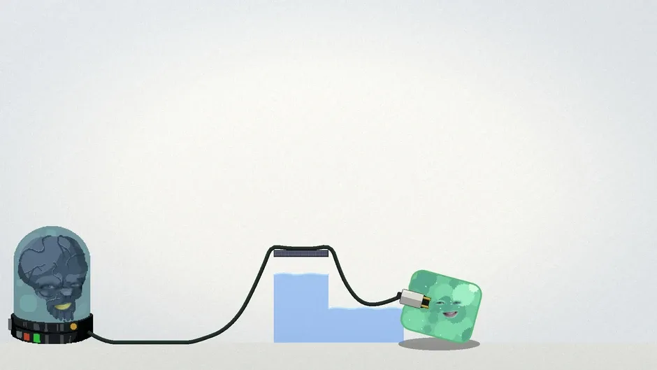 Кадър от Narnok: Help! I Was Reincarnated as a Brain in a Jar and Need to Plug in My Power Cables
