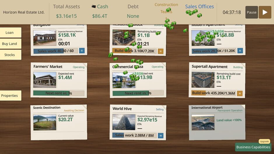 Leverage Real Estate Simulator screenshot 2