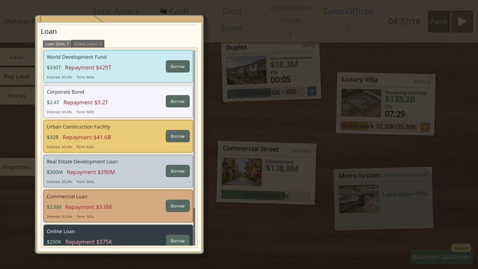 Leverage Real Estate Simulator screenshot 3