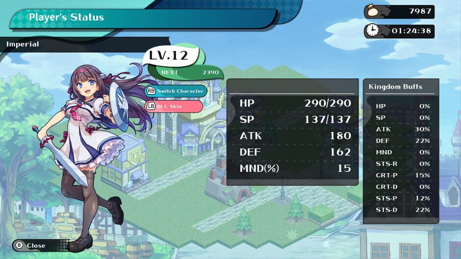 Kingdom's Return: Time-Eating Fruit and the Ancient Monster - "Gal*Gun: Double Peace" Crossover Character Skin screenshot 3