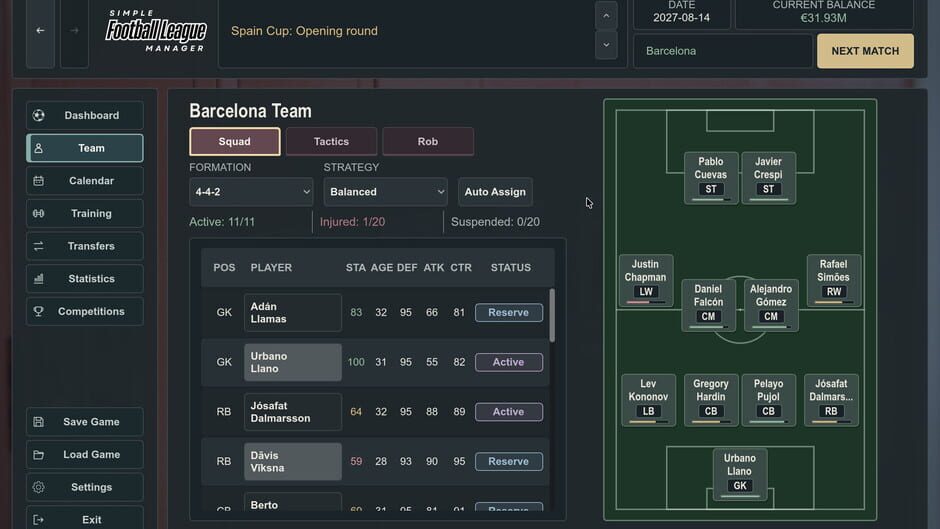 Simple Football League Manager screenshot 10