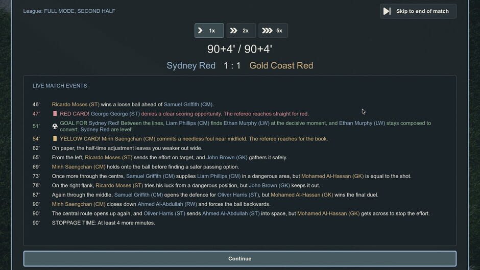 Simple Football League Manager screenshot 1