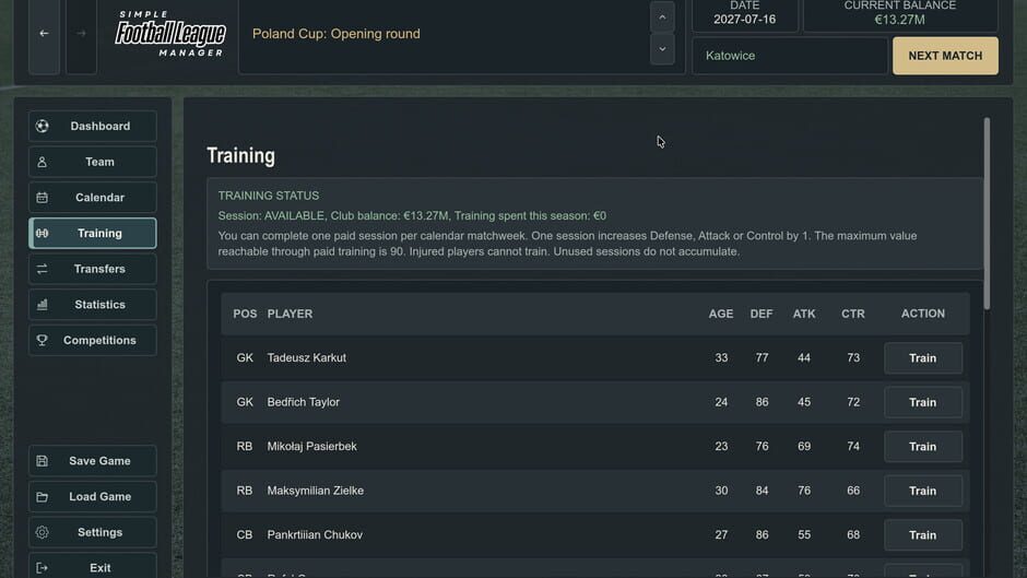 Simple Football League Manager screenshot 5