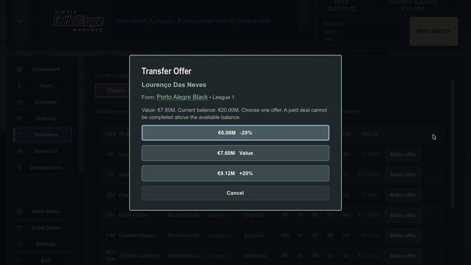 Simple Football League Manager screenshot 12