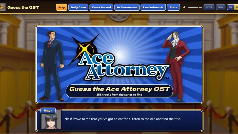 Кадър от Guess the Ace Attorney OST