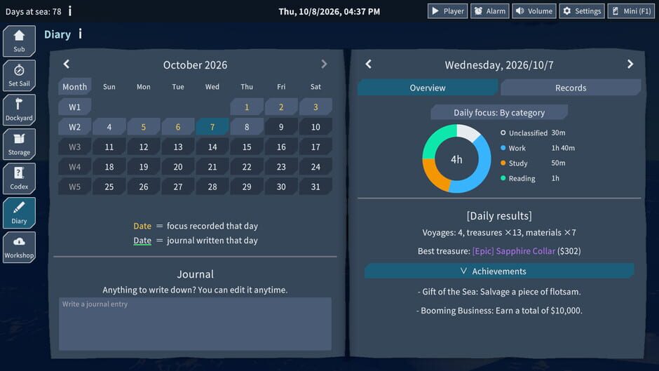 Dive Log: A Focus Voyage screenshot 9