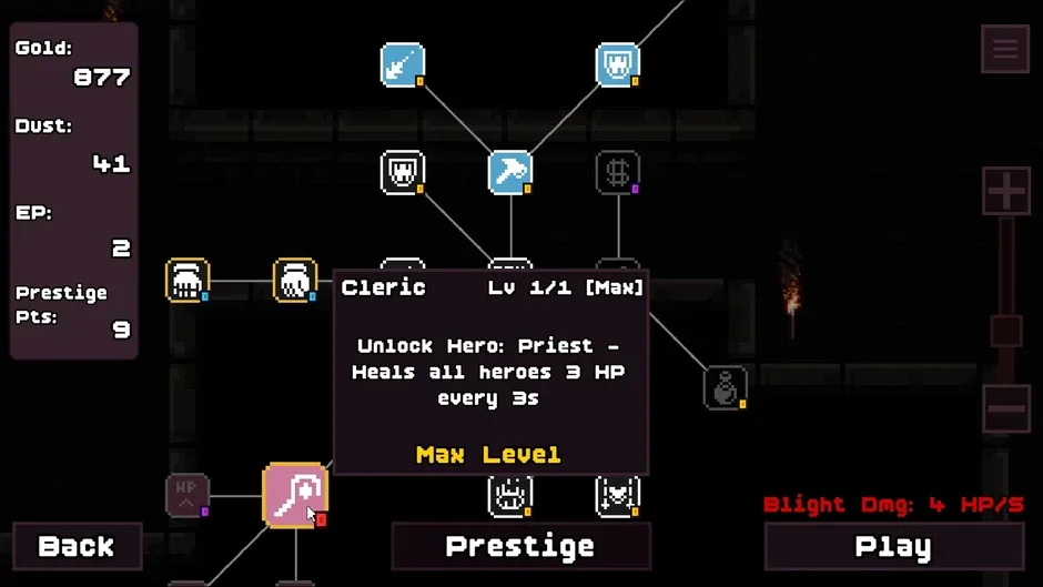 Кадър от Loop Dungeon: Incremental