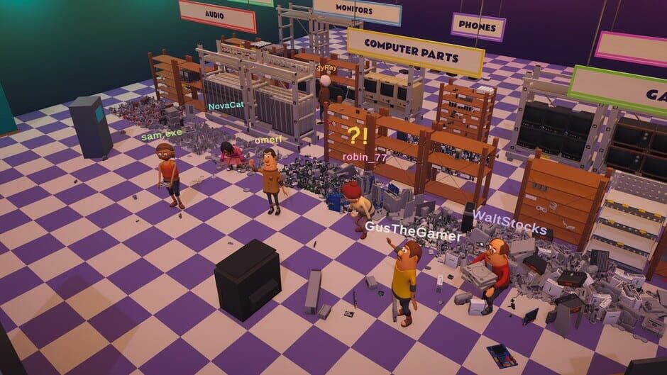 Retro Chaos: Together Tidy Up screenshot 1