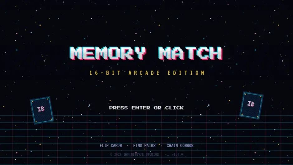 Кадър от Memory Match: 16-Bit Edition