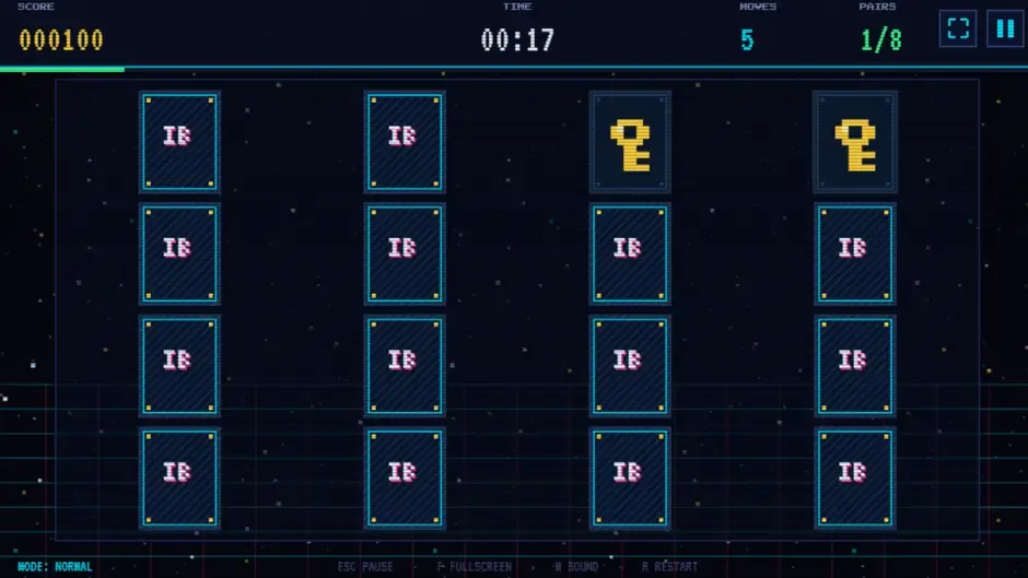Кадър от Memory Match: 16-Bit Edition