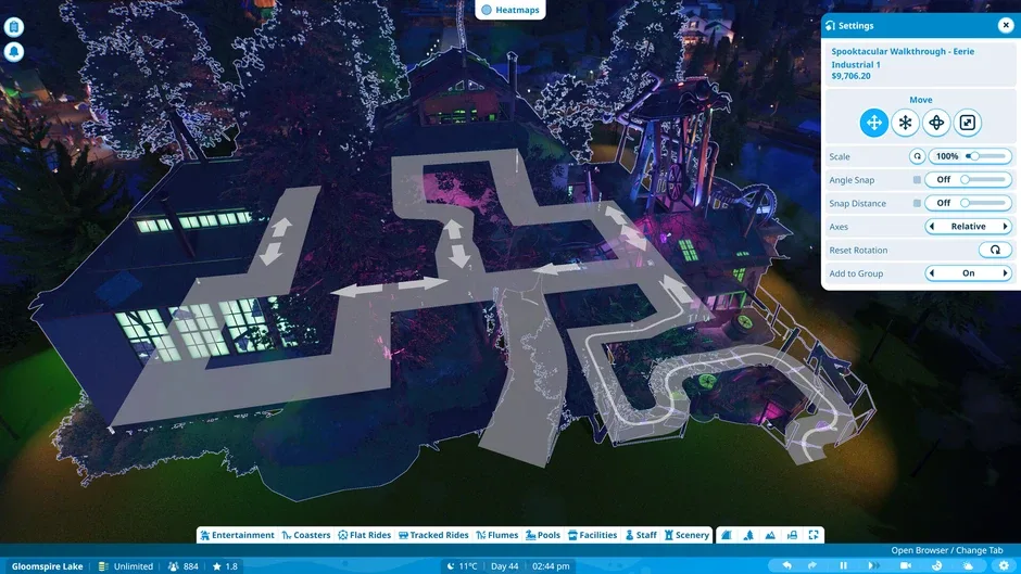 Кадър от Planet Coaster 2: Spooktacular Pack