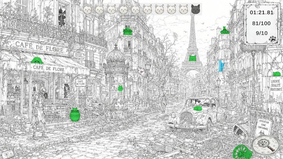 Zombie Mystery: 100 Hidden Cats screenshot
