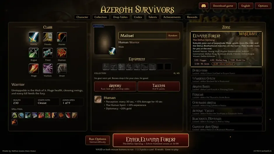 Кадър от Azeroth Survivors