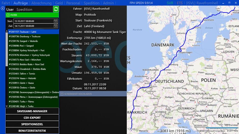 SpedV screenshot