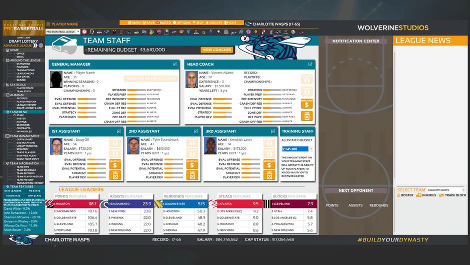 Draft Day Sports: Pro Basketball 2019 Screenshot