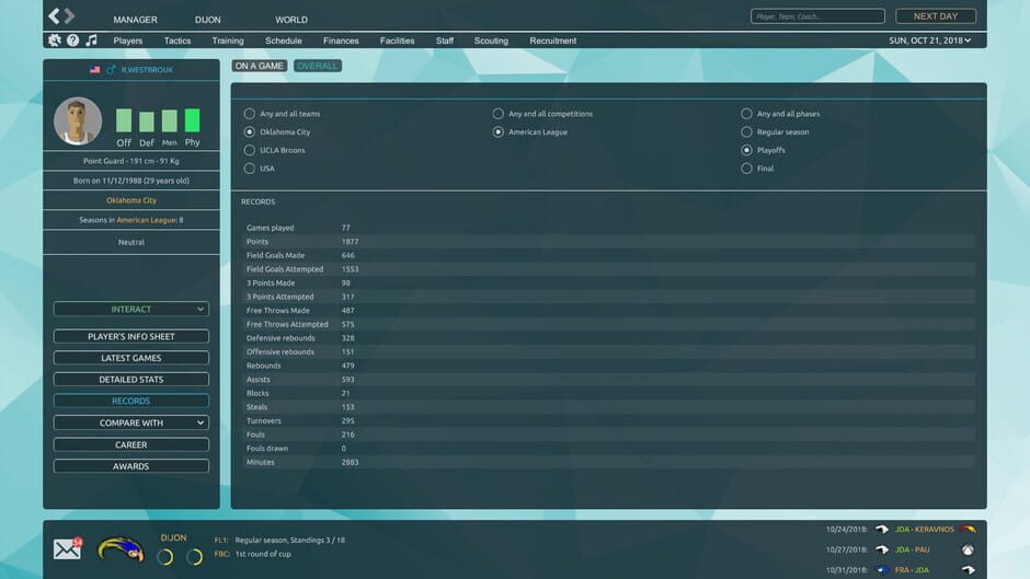 Pro Basketball Manager 2019 Screenshot