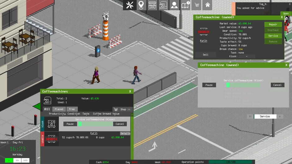 CoffeeBiz Tycoon Screenshot