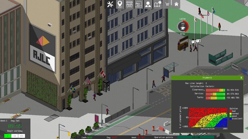 CoffeeBiz Tycoon Screenshot