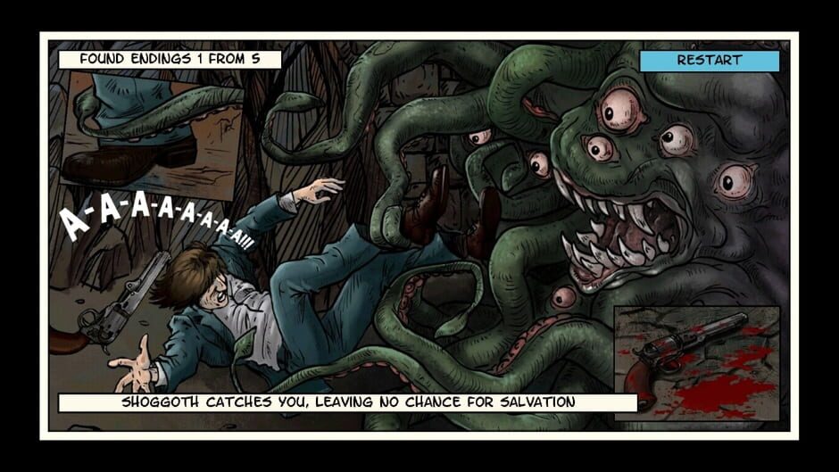 Lovecraft Quest: A Comix Game Screenshot