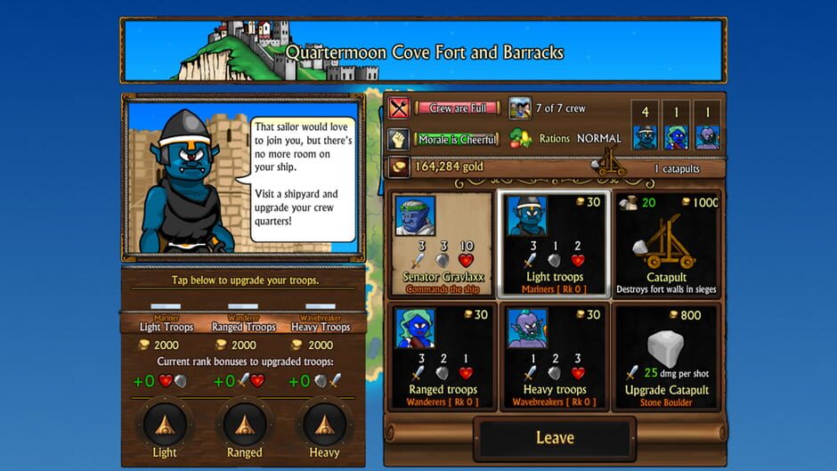 Swords and Sandals Pirates Screenshot