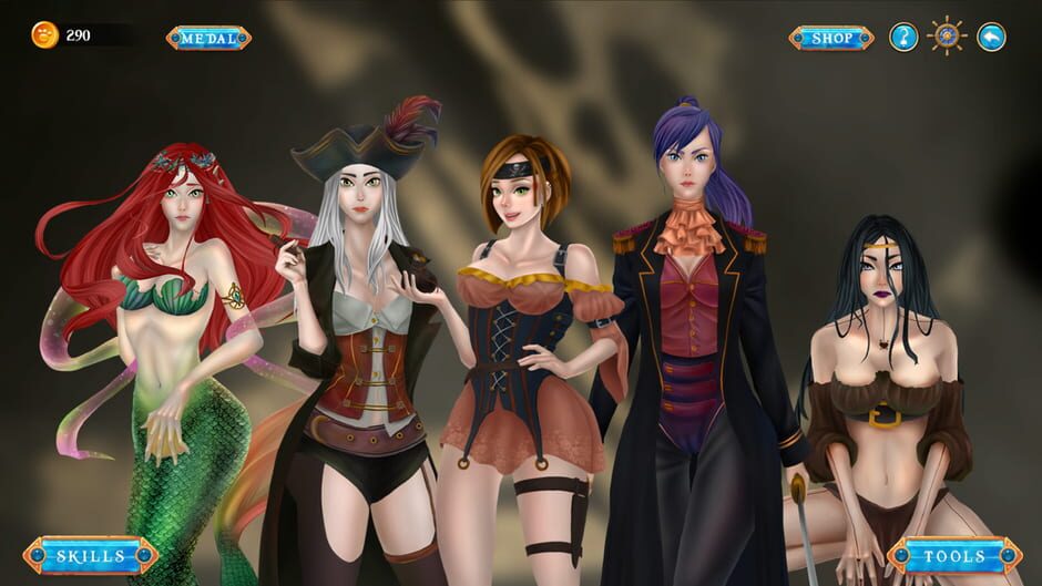 สกรีนช็อตจาก Waifu Hunter - Secret of Pirates (รูปที่ 3)
