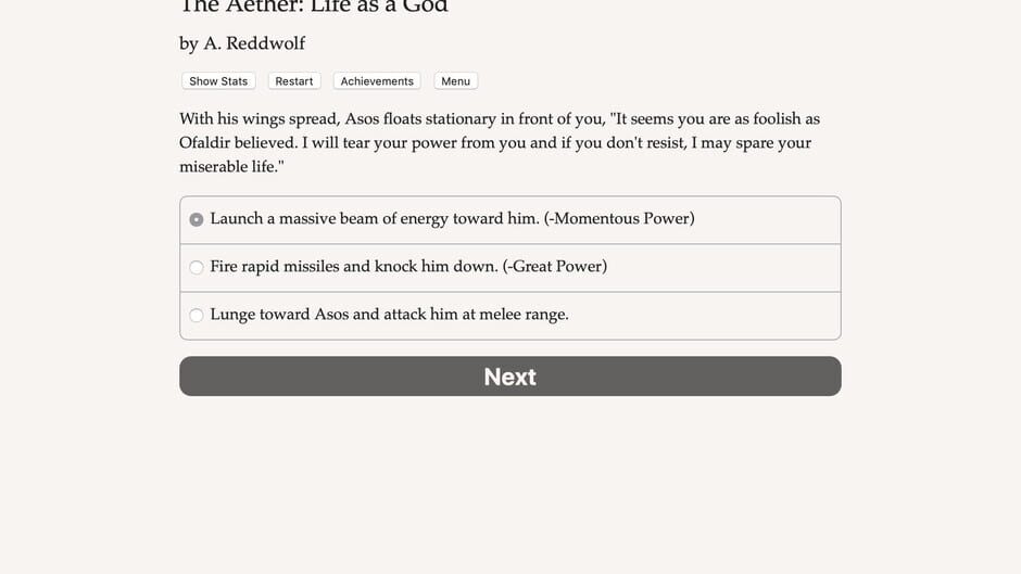The Aether: Life as a God Screenshot