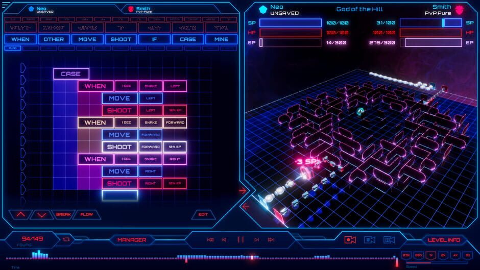 สกรีนช็อตจาก RoboSnakes: Core Wars Legacy (รูปที่ 4)