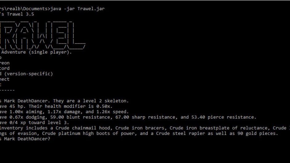 Trawel screenshot