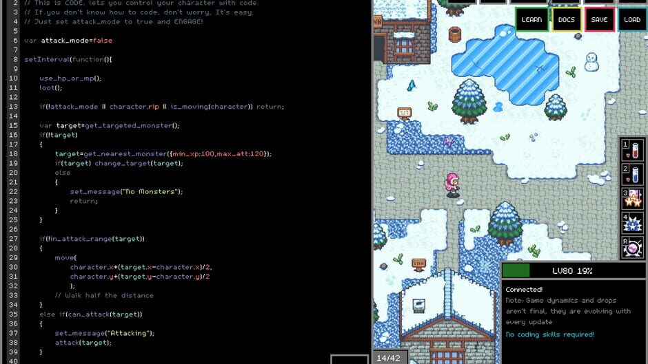 Adventure Land: The Code MMORPG Screenshot