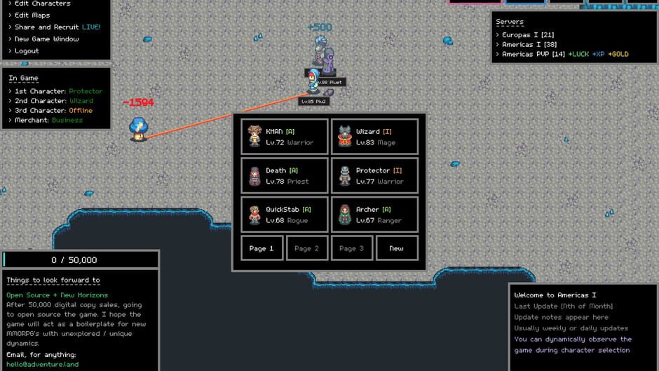 Adventure Land: The Code MMORPG Screenshot