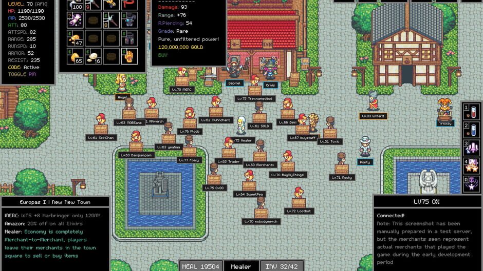 Adventure Land: The Code MMORPG Screenshot