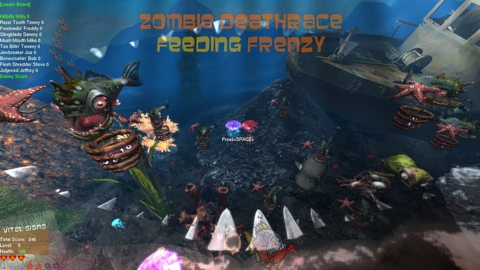 สกรีนช็อตจาก Zombie Deathrace Feeding Frenzy (รูปที่ 2)