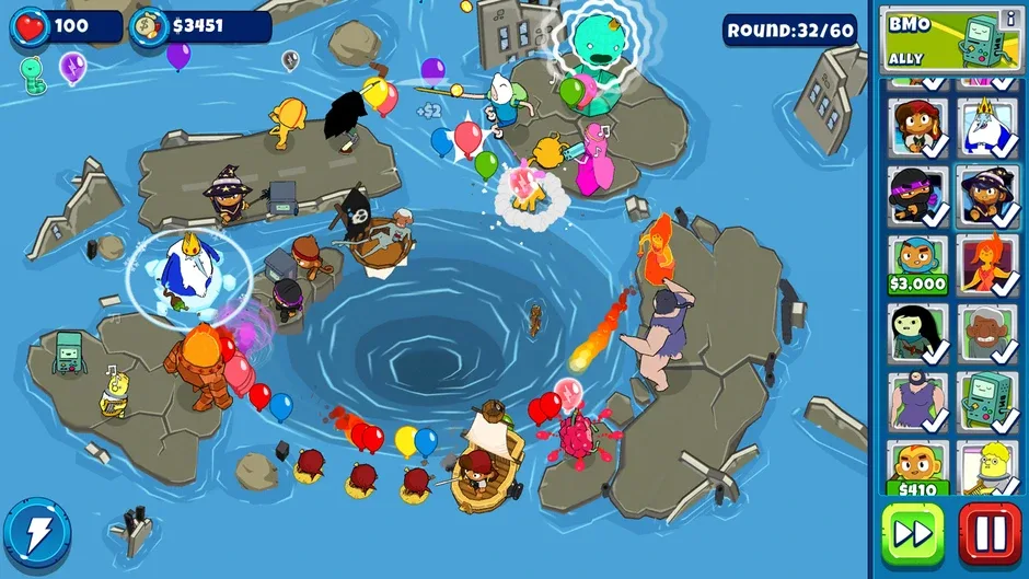 Bloons Adventure Time TD, captura de tela 2