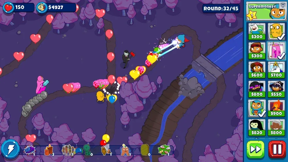 Bloons Adventure Time TD, captura de tela 1