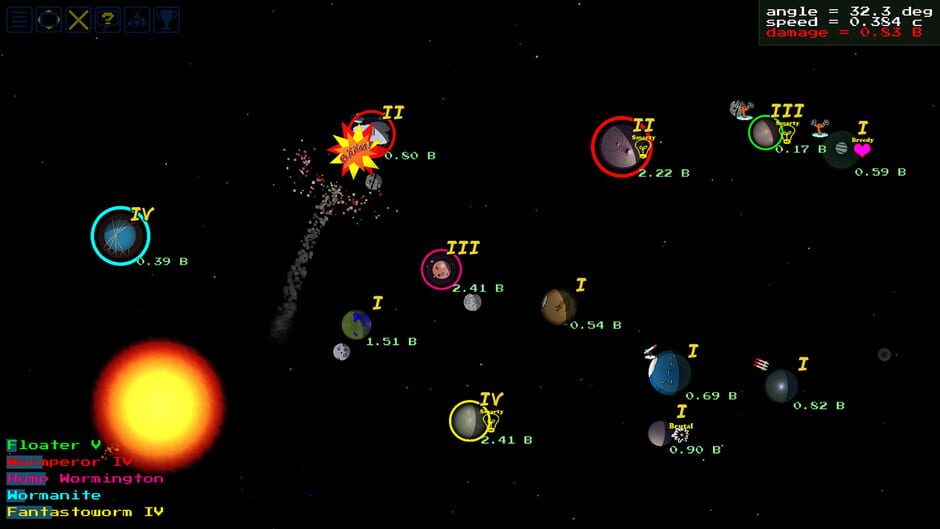 SpaceWorms Screenshot