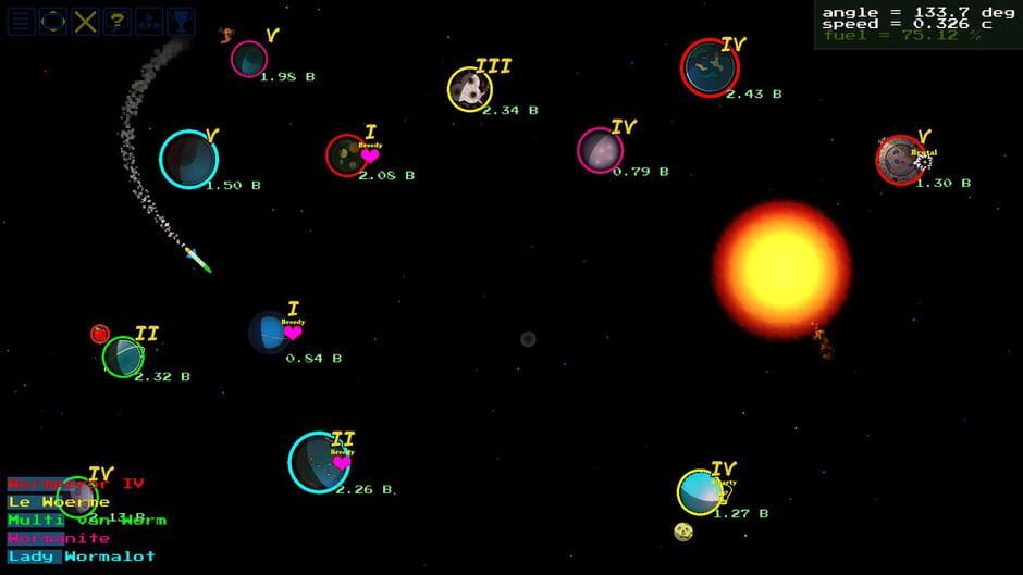 SpaceWorms Screenshot