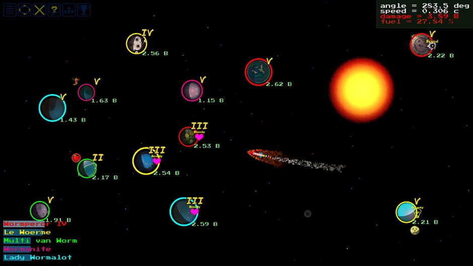 SpaceWorms Screenshot