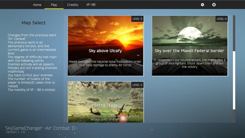 SkyGameChanger-AirCombat II- Screenshot
