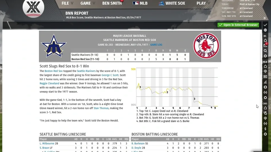 Skärmbild 2 från Out of the Park Baseball 20