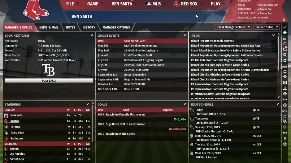 Skärmbild 4 från Out of the Park Baseball 20