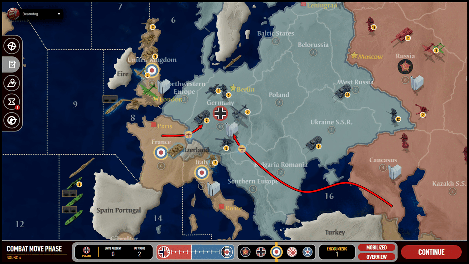 Axis & Allies 1942 Online Screenshot